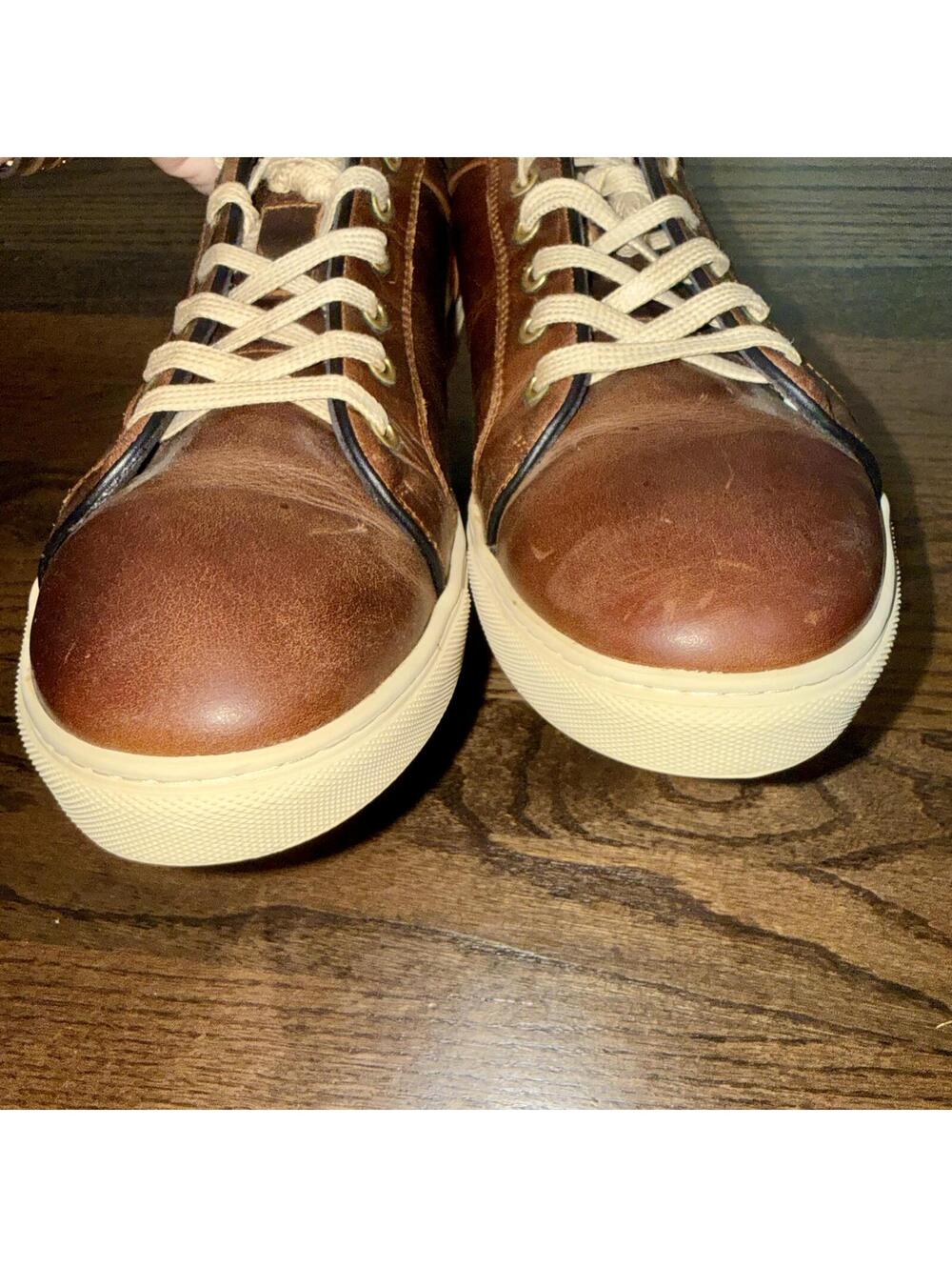 Rodd & Gunn Men's Brown Leather Sneakers Size EUR 45 US 12 - Picture 5 of 8